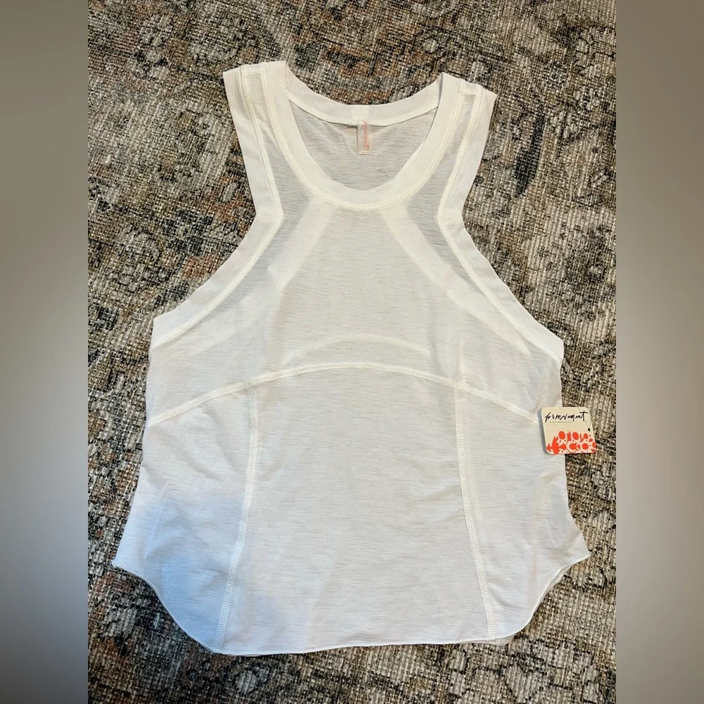 NWT Free People Movement Women's Silver Lining Tempo Tank - Picture 5 of 9
